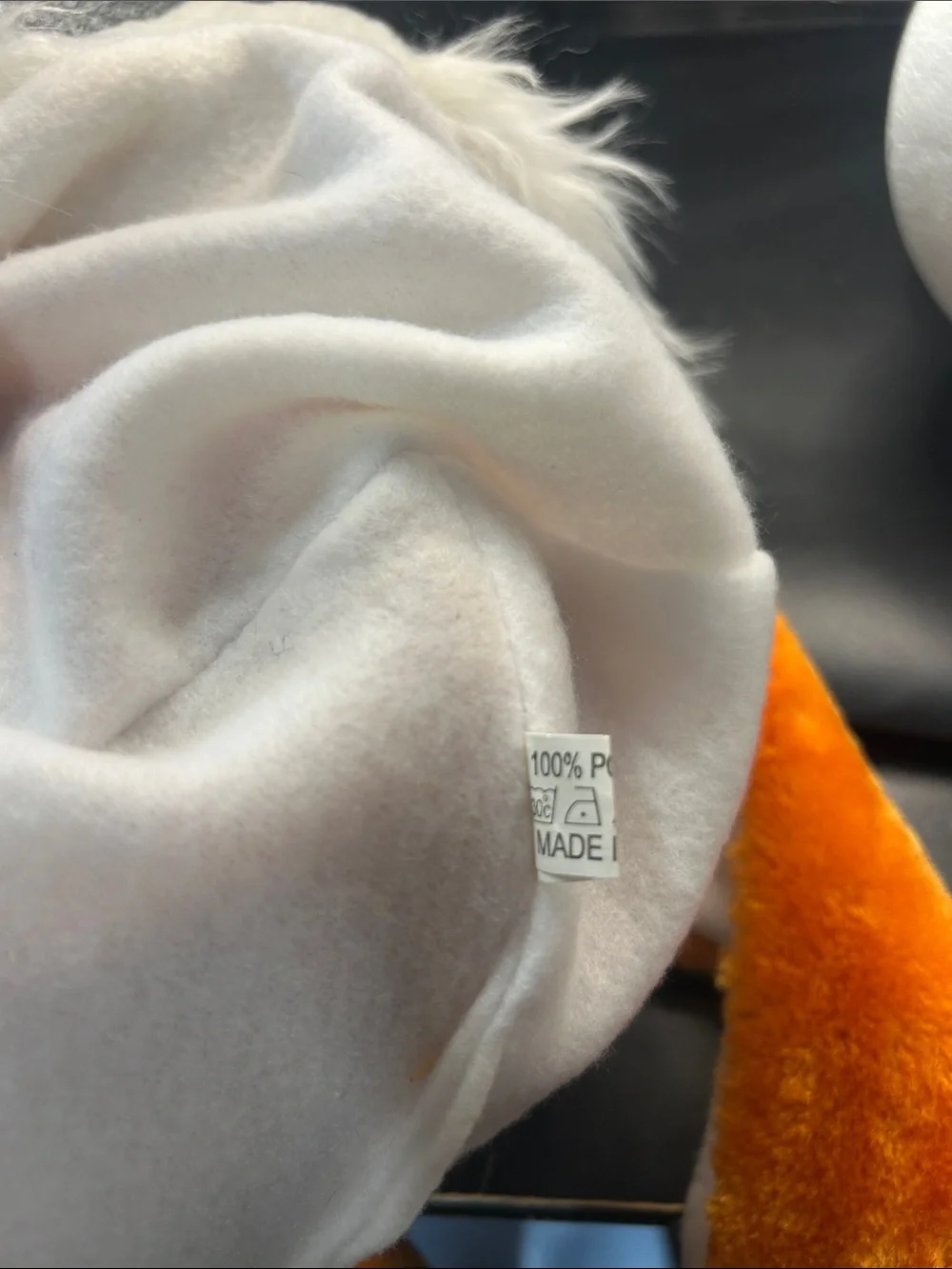 Cozy Plush Fox Ear-Flap Hat in Orange and White